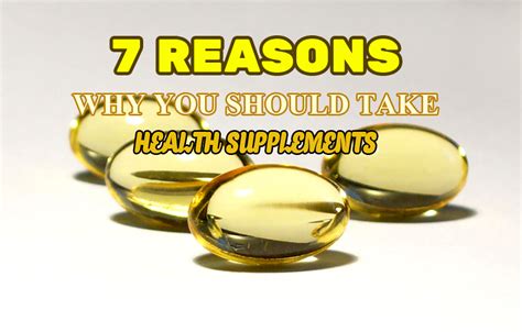 7 Reasons Why You Should Take Health Supplements - HealthSupplements