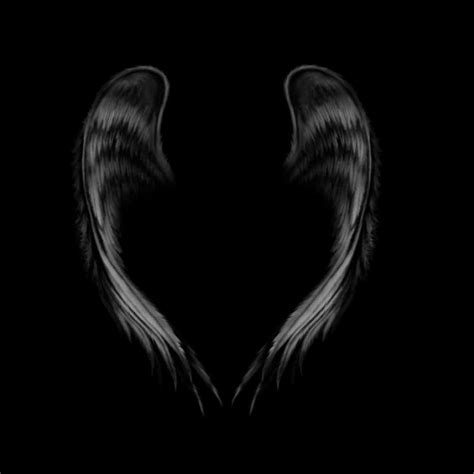 Angel Wings Black Background