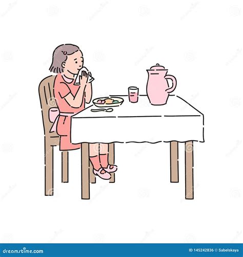 Table Manners For Kids Coloring Pages