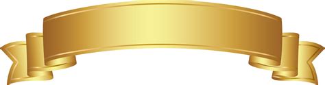 gold ribbon banner 22583343 PNG