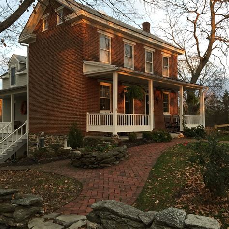 Gorgeous 1870 Brick Farmhouse | Brick farmhouse, Brick exterior house, House front porch