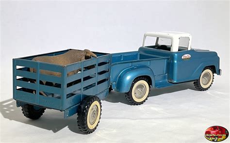 Tonka 1959 Pickup Truck with 1960 Trailer - Trucks From The Past