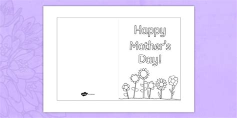 Mother's Day Card Templates (teacher made)