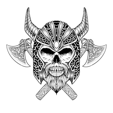 Viking Skull Tattoo Designs