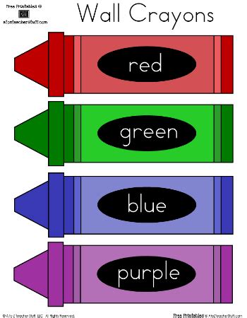 Color word crayons | Crayon themed classroom, Preschool colors ...