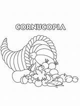 Cornucopia coloring Page  Free printable sketch template