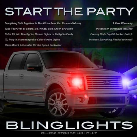 Ford Expedition Police Strobes for Headlamps Headlights Head Lamps ...