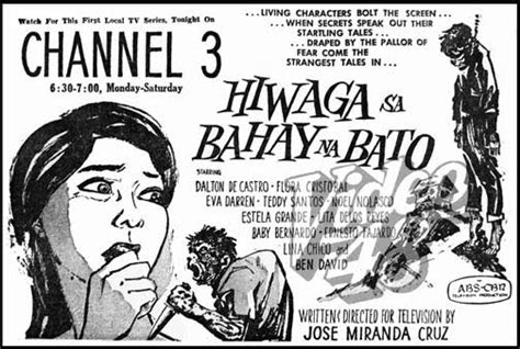 Video 48: JOSE MIRANDA CRUZ' S "HIWAGA SA BAHAY NA BATO" (1962-63): LOCAL TV FIRST TELESERYE