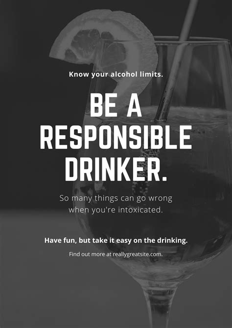 Free custom printable alcohol awareness poster templates | Canva