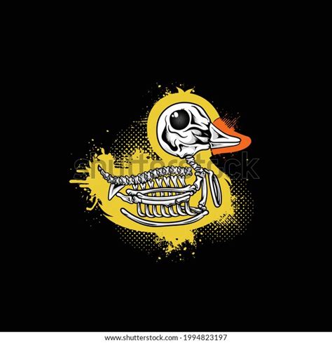 Skull Duck Halloween Design Tshirt Stock Vector (Royalty Free) 1994823197 | Shutterstock