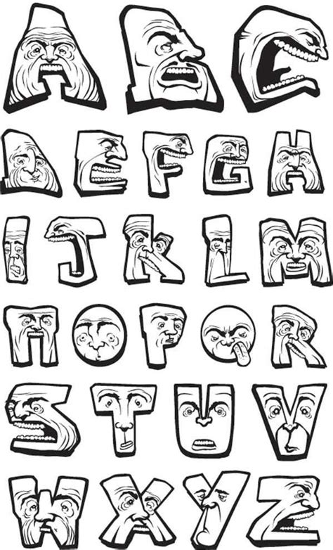 12 Cool Font Styles Alphabet Images - Fancy Cursive Fonts Alphabet Letters, 3D Graffiti Alphabet ...