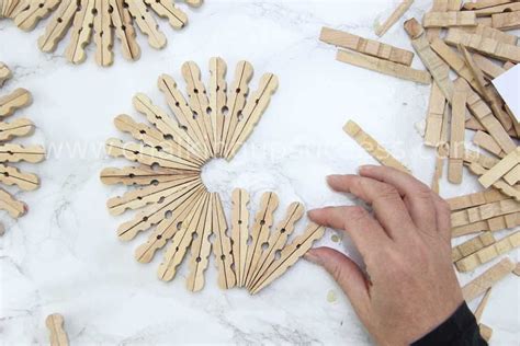 How to make a beautiful Trivet from wooden clothespins - Chalking Up Success! | Woodworking ...