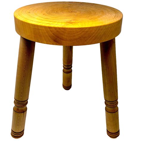 3 Legged Maple Stool – WoodWhirled