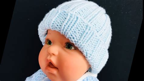 FAST AND EASY KNIT BABY HAT FOR 0-3M to 12M, HOW TO KNIT BEGINNER FRIENDLY, KNITTING FOR BABY ...