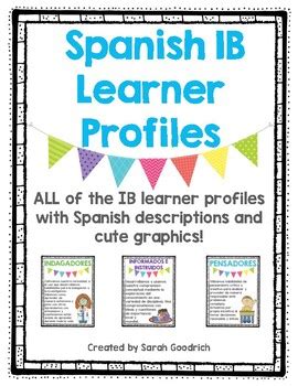 Spanish IB Learner Profile Posters by Sarah Goodrich | TPT