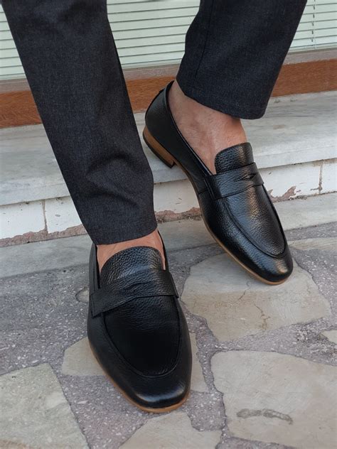 Black Penny Loafers for Men by GentWith.com | Worldwide Shipping