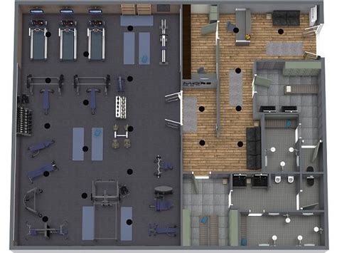 Gym Floor Plan | Gym interior, Gym design, Commercial gym design