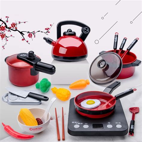 Kitchen Toys Set For Girls Toys Cooking Baby Cutting Fruit Cooking ...