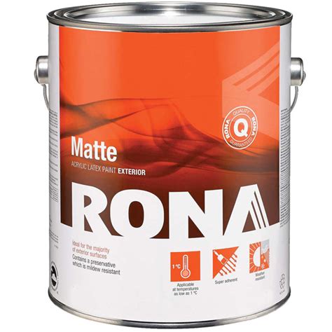 RONA Exterior Acrylic Latex Paint - 3.7 L - White - Matte | RONA