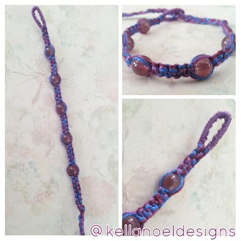 Beaded Macrame Knot Bracelet on Storenvy