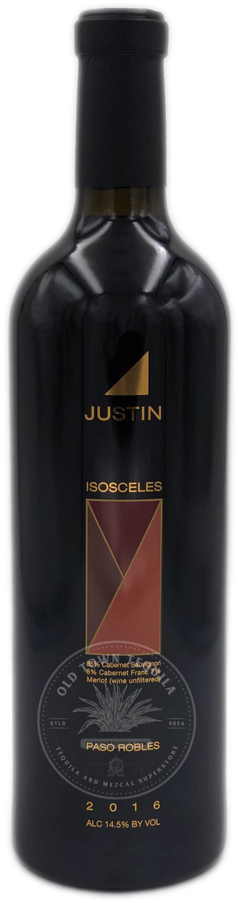 Justin Isosceles Red Wine 2016 Paso Robles - Old Town Tequila