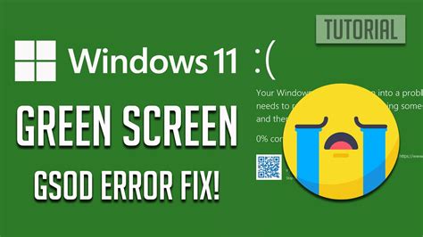 How to fix Windows 11 Green Screen Of Death GSOD Error [COMPLETE FIX]