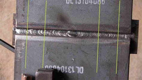 Horizontal Weld Test 7018 with backing