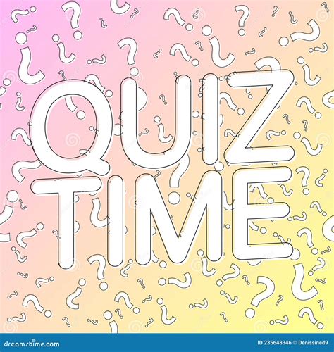 Quiz Time, Banner Design Template Stock Illustration - Illustration of banner, greeting: 235648346