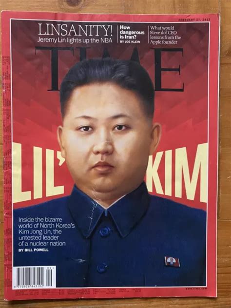 TIME MAGAZINE 2012 Lil Kim Jong Un North Korea Whit Houston Atari ...