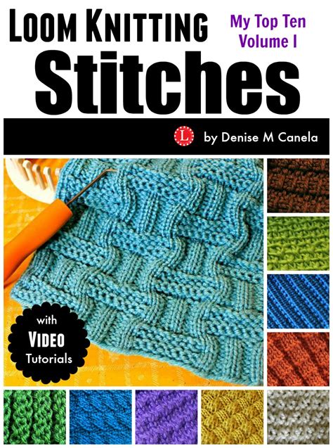 Loom Knit Stitches Volume I Book Cover 930x1250 Draft 3 - LoomaHat.com