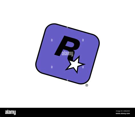 Rockstar San Diego, Rotated Logo, White Background B Stock Photo - Alamy