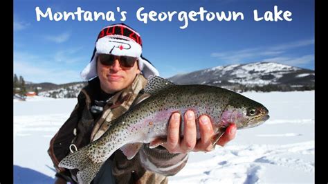 Ice Fishing Montana's Georgetown Lake | Lake fishing, Ice fishing, Best ...