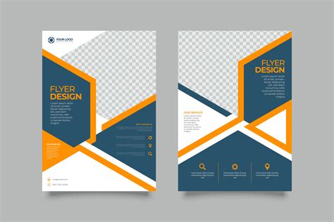 Simple flyer business brochure template design 1969465 Vector Art at ...