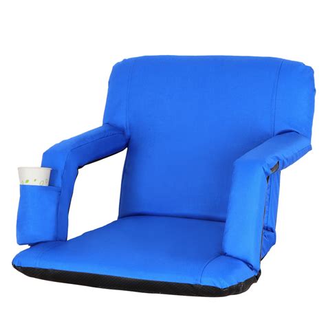 ZENSTYLE Water-Resistant Stadium Seat with Cup Holder 9 Tiltable ...