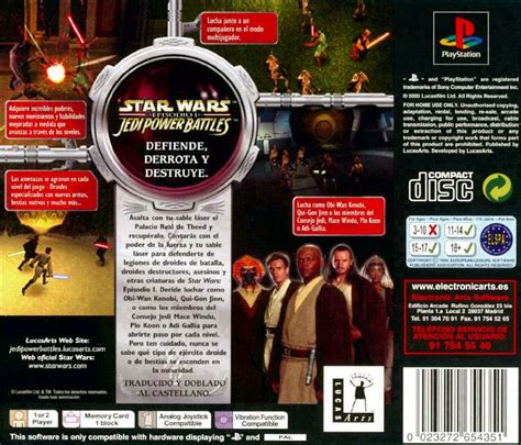 Star Wars: Episode I - Jedi Power Battles cover or packaging material - MobyGames