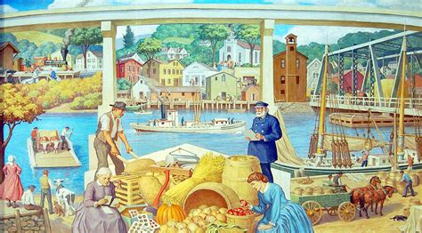 Restored Saugatuck mural showcased in Westport Historical Society exhibit