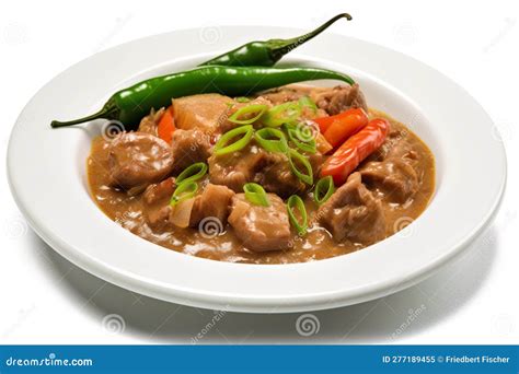 Bicol Express - A Spicy Stew With Pork, Shrimp Paste, And Chilies, Generative AI Filipino Dish ...