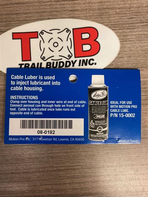 Motion Pro Cable Luber Tool