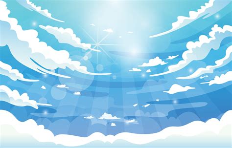 Blue Sky Shine Drawing Background 4553008 Vector Art at Vecteezy