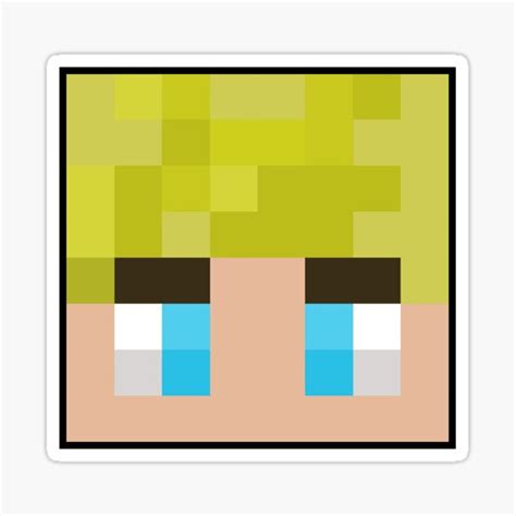 "TommyInnit Minecraft Face" Sticker for Sale by Fane-Items | Redbubble