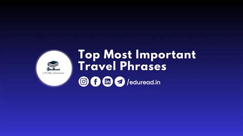 Top MOST Important Travel Phrases in English | Speak New York - EduRead