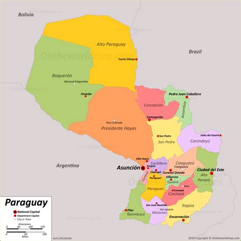 Paraguay Map | Detailed Maps of Republic of Paraguay