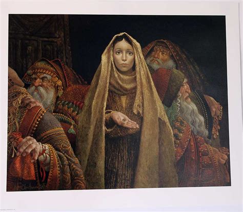 The Widow's Mite | James C. Christensen Color Lithograph