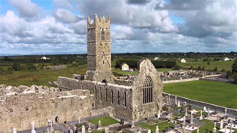 Claregalway Franciscan friary by drone - YouTube