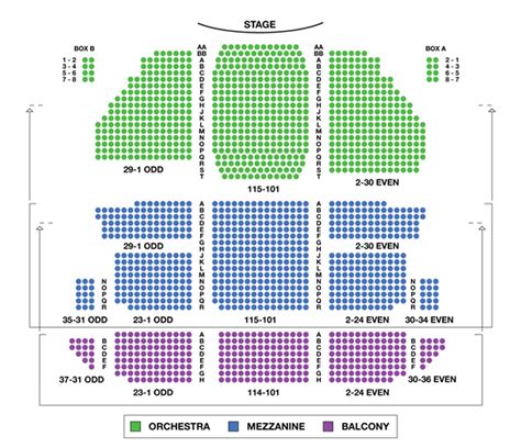 St. James Theatre Seating Chart - Theatre In New York