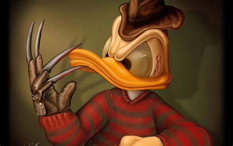 HD wallpaper: donald duck freddy krueger 3d 1920x1200 Animals Ducks HD ...