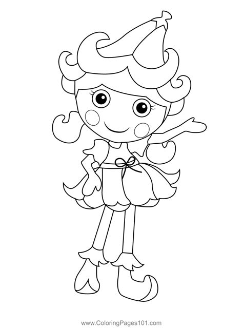 A Bluebell Flower Lalaloopsy Coloring Page for Kids - Free Lalaloopsy ...