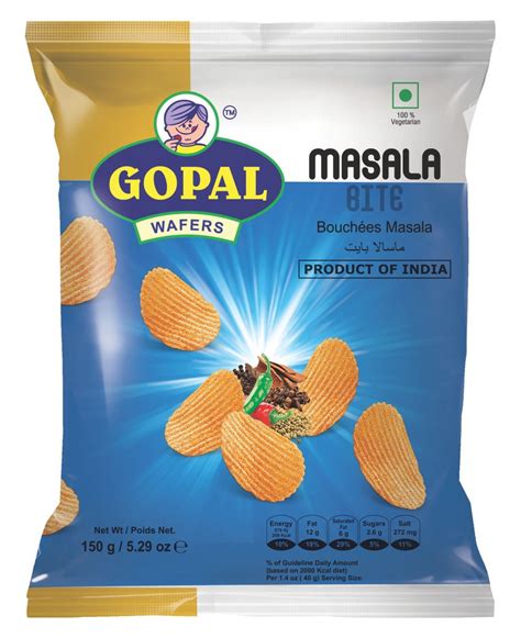 GOPAL WAFERS MASALA BITE 150g - Yogi Mart - Online Indian Grocery Store