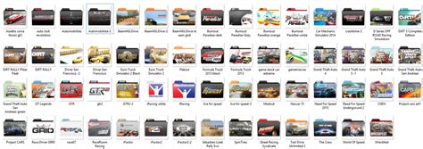 car game folder icon pack 1 v2.04 by mtbboyvt on DeviantArt