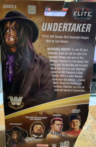 Mattel WWE Legends Series 9 Undertaker with Phantom Mask New Elite Col | Pricetronic